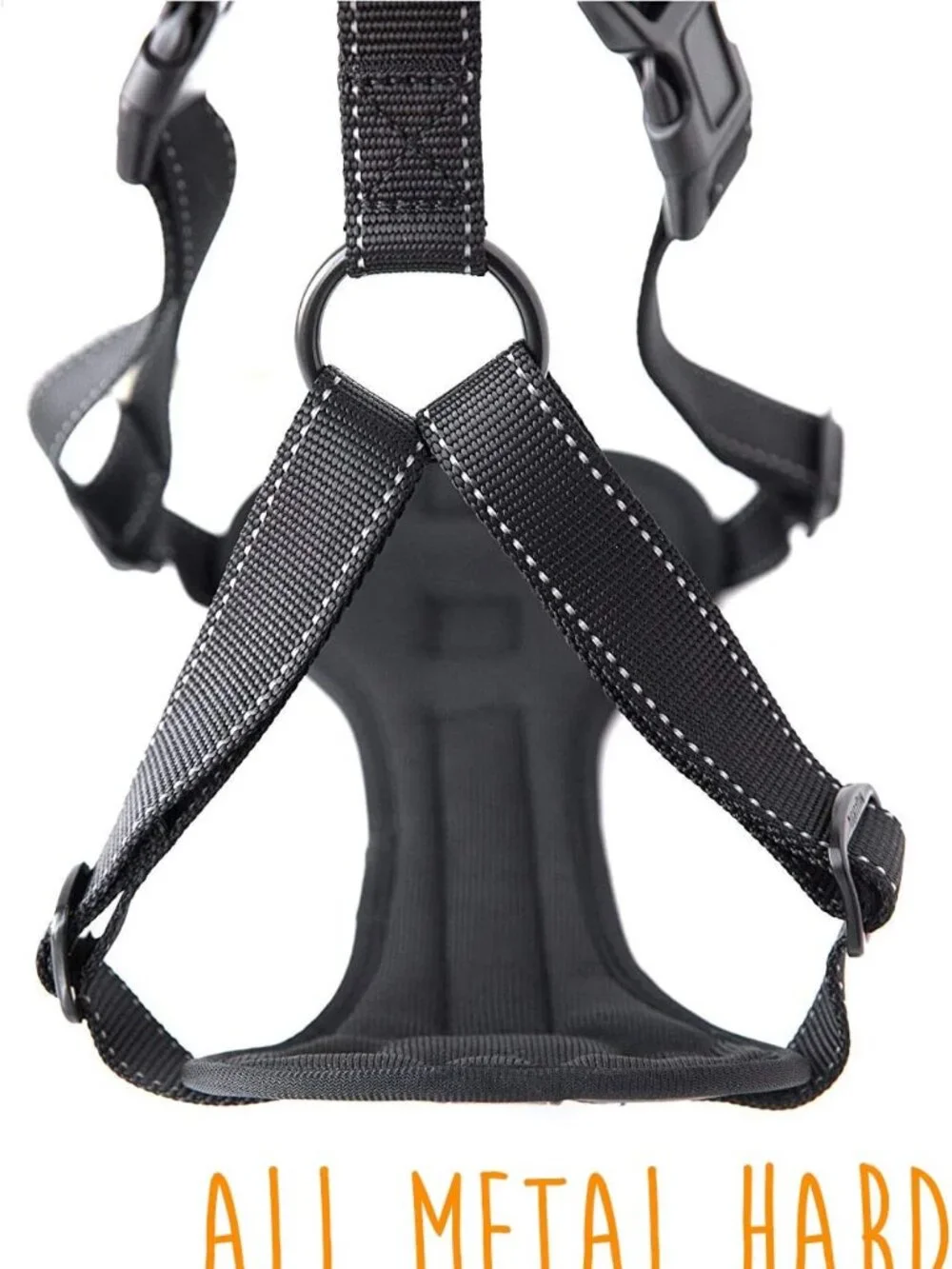 Mighty Paw Adjustable Safety Dog Car Harness - 2 Leash Attachment - Front / back